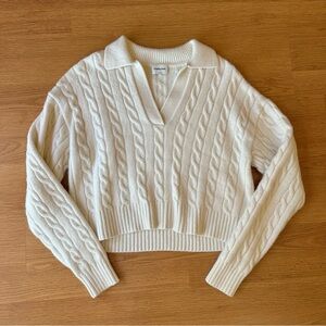 Sunday Best Cable Knit V-Neck Sweater